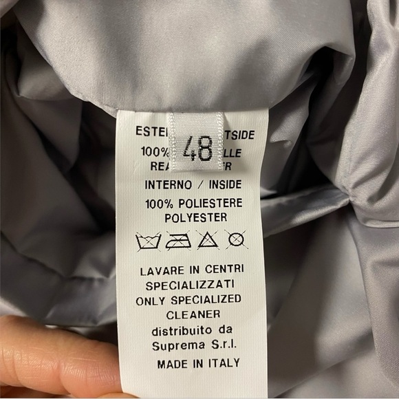 Suprema Laboratorio Creativo Medium Brown Perforated Leather Hooded Jacket Sz M - Picture 13 of 14